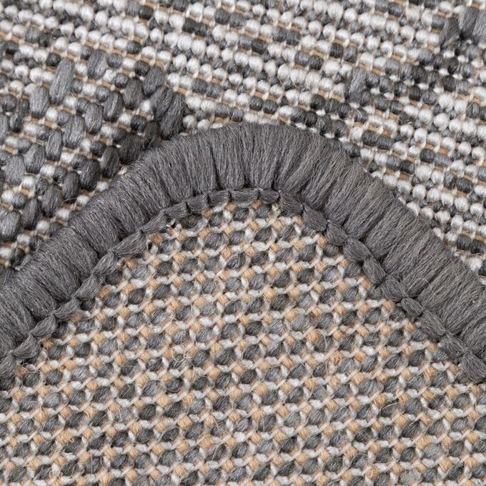 Люберецкие ковры Ковер Эко овальный 100*200 см, ПП 100%, джут