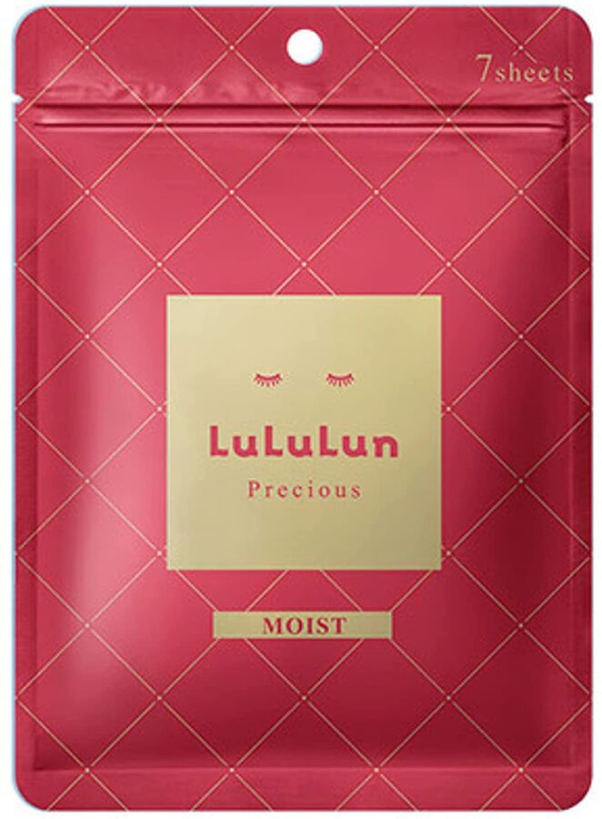 LULULUN Precious Red Moist Mask - недельный курс антивозрастных увлажняющих масок