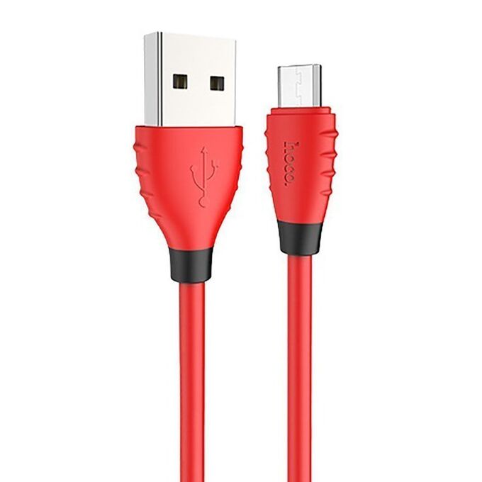 Кабель USB - micro USB Hoco X27 Excellent HTC/Samsung (120см) (red)