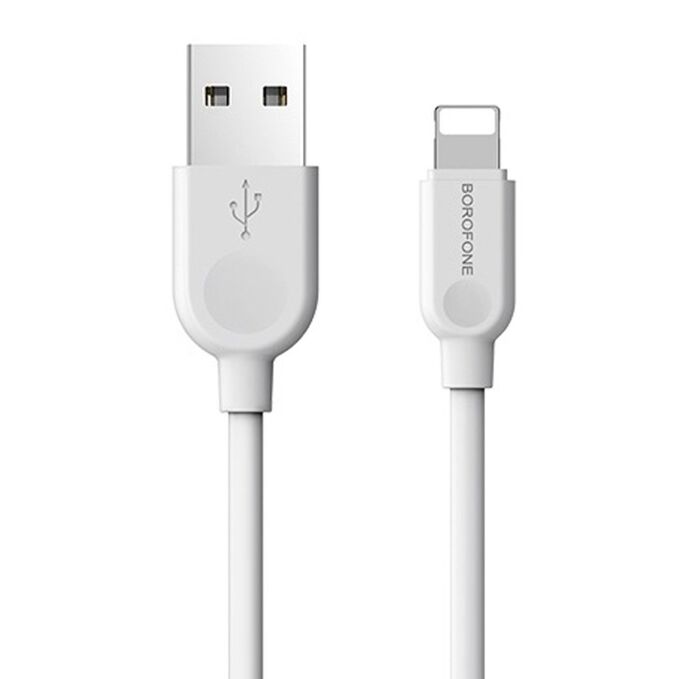 Кабель USB - Apple lightning Borofone BX14 LinkJet, 100 см, (white)