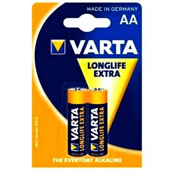 Батарейка VARTA Longlife Extra AA (LR6) к-т2шт., (1/20/100) 4672/7112