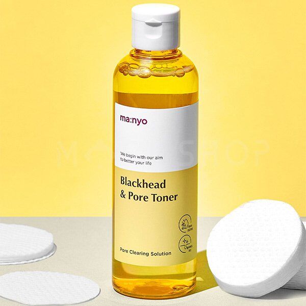 Очищающий тоник против черных точек с BHA-кислотой Manyo Blackhead &amp; Pore Toner  (210ml)