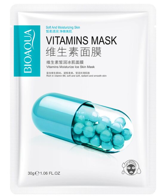 Охлаждающая тканевая маска для лица BioAqua Vitamins Moisturize Ice Skin Mask