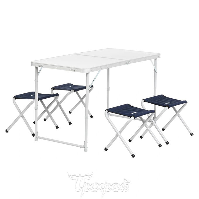 Набор мебели, стол + 4 табурета (21407+21124)(N-FS-21407+21124A) (пр-во ГК Тонар) Nisus