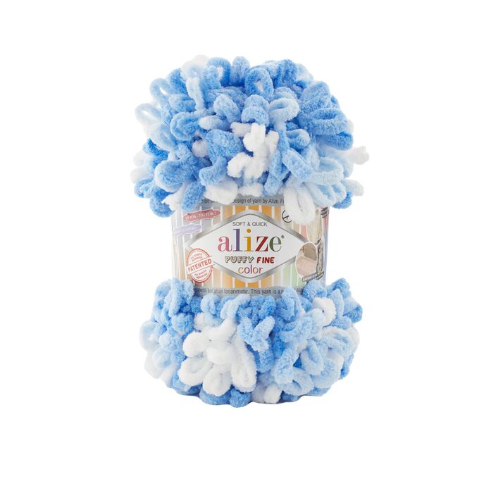 Пряжа для вязания Alize Puffy FINE color цвет №6371