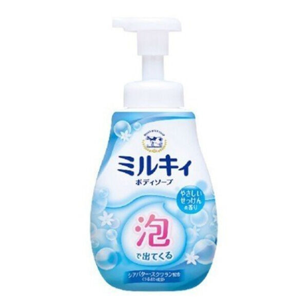 COW Увлажняющее жидкое мыло-пенка для тела с ароматом цветочного мыла «Milky Body Soap» 600 мл (дозатор)