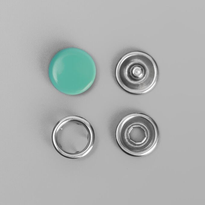 СИМА-ЛЕНД Кнопки рубашечные, закрытые, d = 9,5 мм, цвет мятный