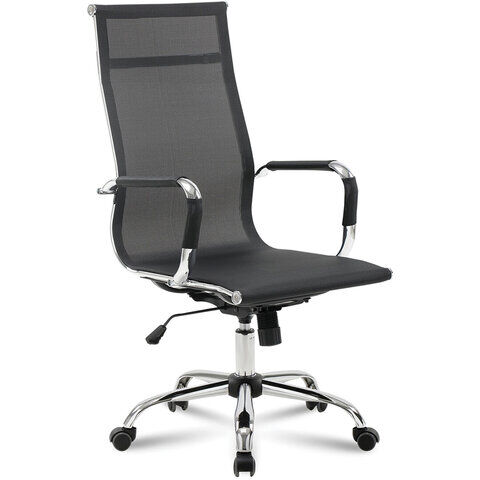 Кресло офисное BRABIX &quot;Line EX-530&quot;, хром, сетка, черное, 531846