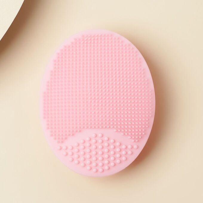 ArtBeauty Силиконовый спонж для умывания нежно-розовый 6,5х5 см