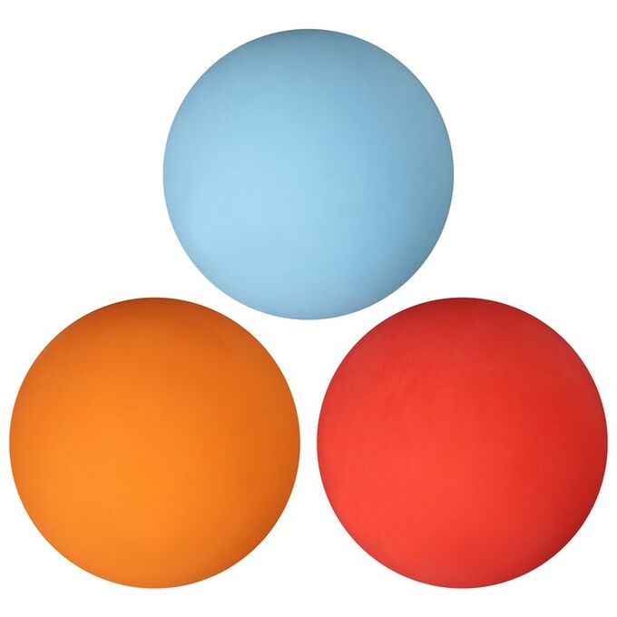 СИМА-ЛЕНД Мяч для большого тенниса, набор 3 шт, цвета МИКС
