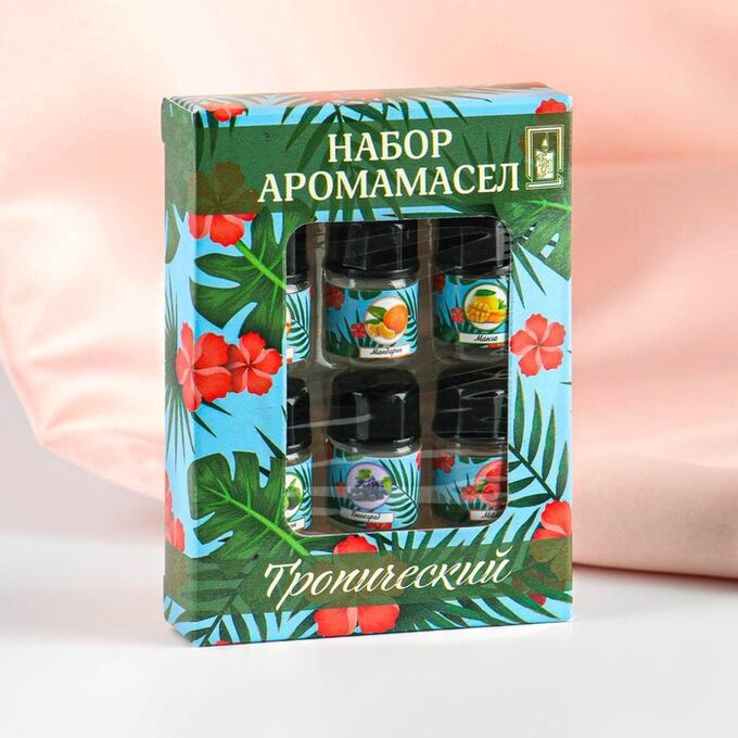 Queen fair Набор эфирных масел &quot;Тропический&quot;, 6 штук по 3 мл, &quot;Богатство Аромата&quot;