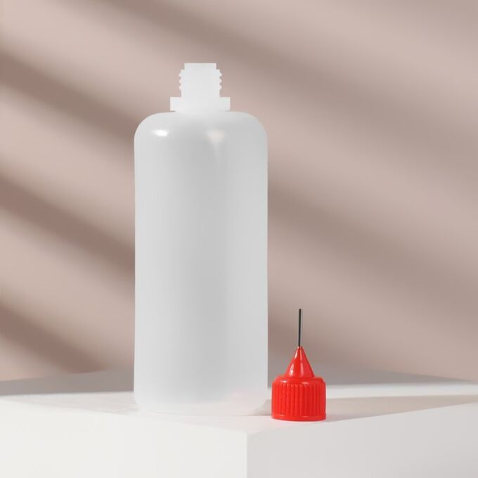 ONLITOP Бутылочка для хранения, с иглой, 100 мл, цвет красный/прозрачный
