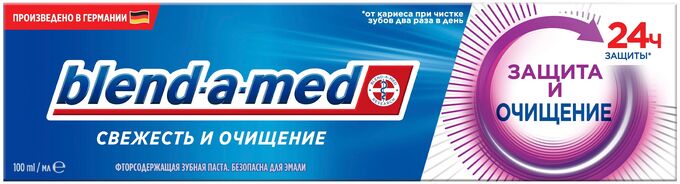 BLEND-A-MED Зубная паста BLEND_A_MED Свежесть и Очищение Защита и очищение 100мл