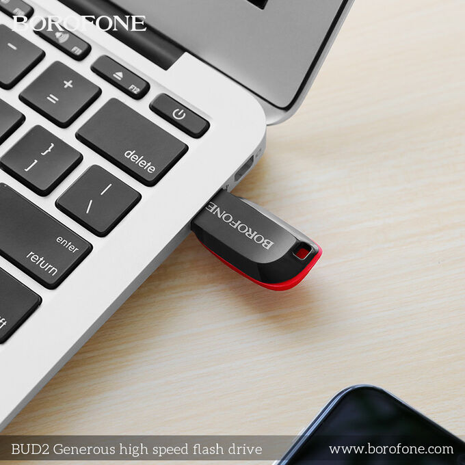 NEW ! USB Флеш-накопитель флеш-накопитель BOROFONE BUD2 64GB USB 2.0 Флешка
