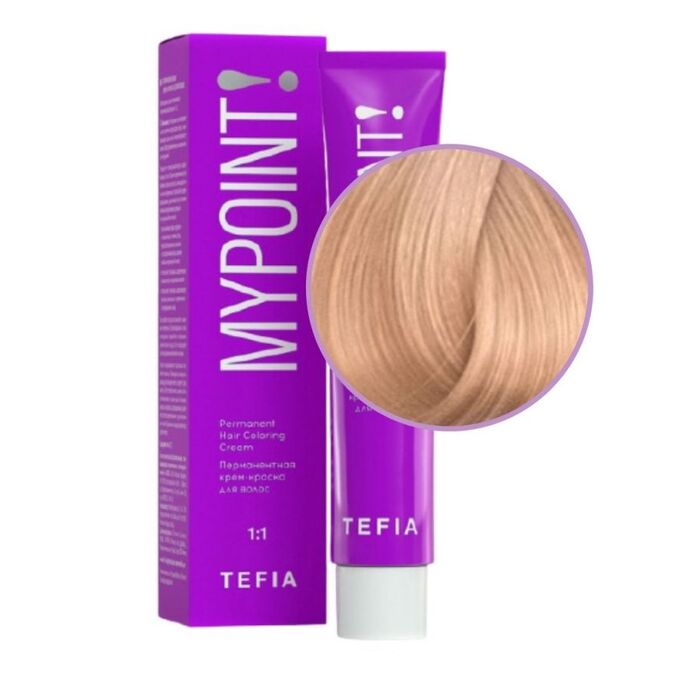 Косметика TEFIA Mypoint 10.85 Гель-краска для волос тон в тон Экстра светлый блондин коричнево-красный, безаммиачная, 60 мл