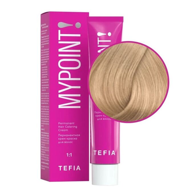 TEFIA Mypoint 10.37 Перманентная крем-краска для волос Экстра светлый блондин золотисто-фиолетовый,  60 мл