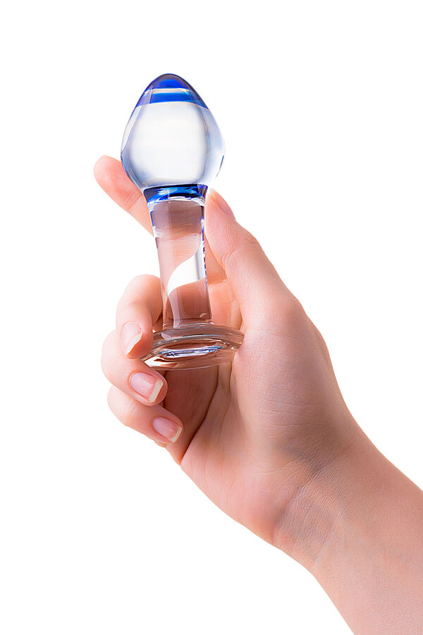Анальная втулка Sexus Glass, стекло, прозрачная, 11,5 см, ? 4 см