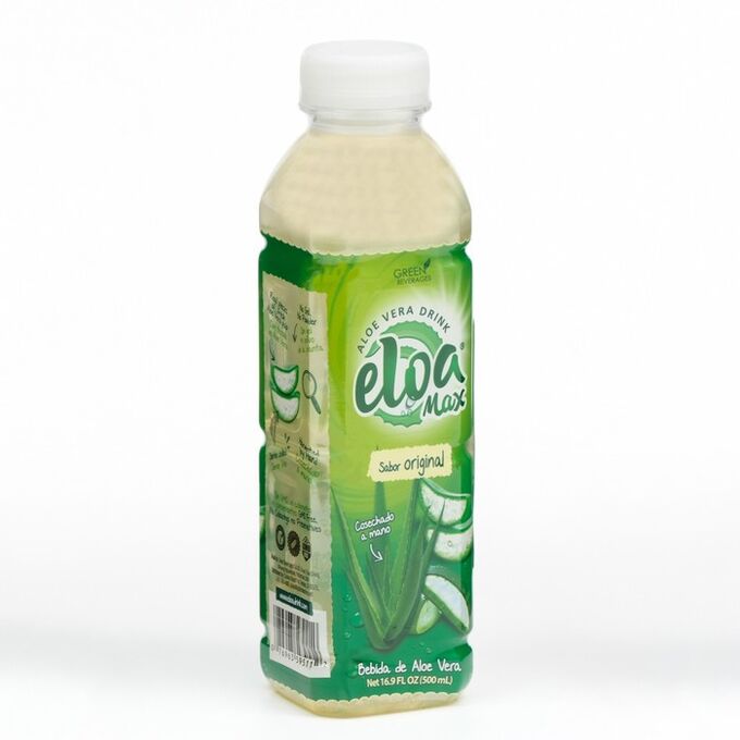 Напиток «ELOA MAX» на основе алоэ вера, ориджинал, с кусочками алоэ, 0.5 л