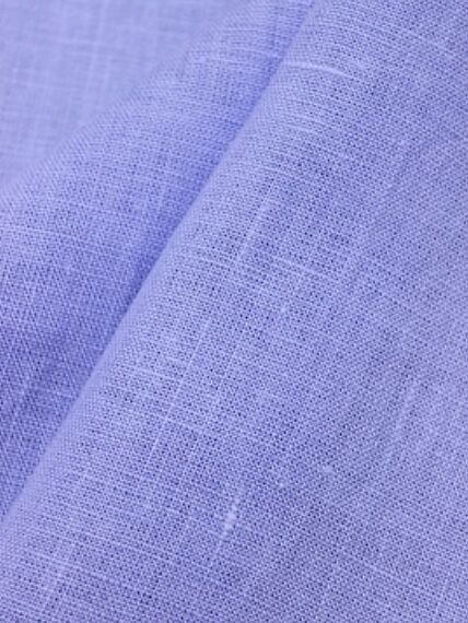 Лен костюмный с эффектом мятости цв.Сиренево-голубой, ш.1.45м, лен-100%, 190гр/м.кв
