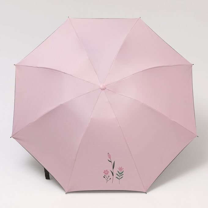 Зонт механический «Цветы», ветроустойчивый, 4 сложения, 8 спиц, R = 48 см, цвет в ассотименте