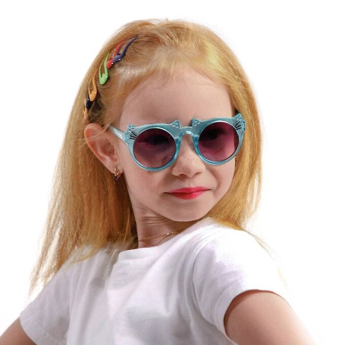 СИМА-ЛЕНД Очки солнцезащитные детские, uv 400, линза 4.8х5 см, ширина 13 см, дужка 13 см, микс