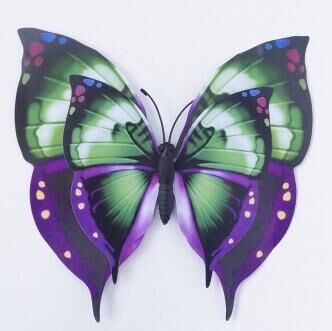 Бабочка 3D на магните 17 х 13 см пластик цвет МИКС HS-18-18