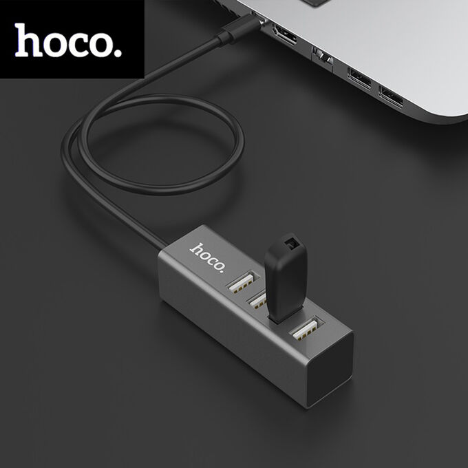 USB Хаб Hoco 4-Ports 4 USB 2.0