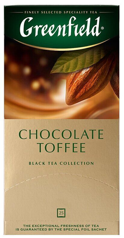 Greenfield Чай Chocolate Toffee (1.5 гр.x  25 х10)-шоколад №1024-10