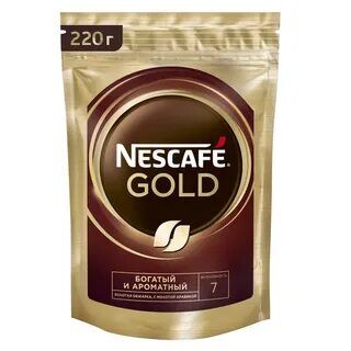 Кофе растворимый Nescafe Gold 250 гр. (пакет)