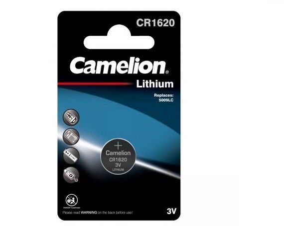 Элемент литиевый Camelion CR1620 (1-BL) 1шт