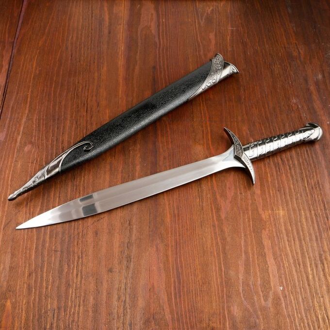Дарим красиво Сувенирный меч &quot;Жало&quot;, ножны с металлической окантовкой, чёрные, 60 см