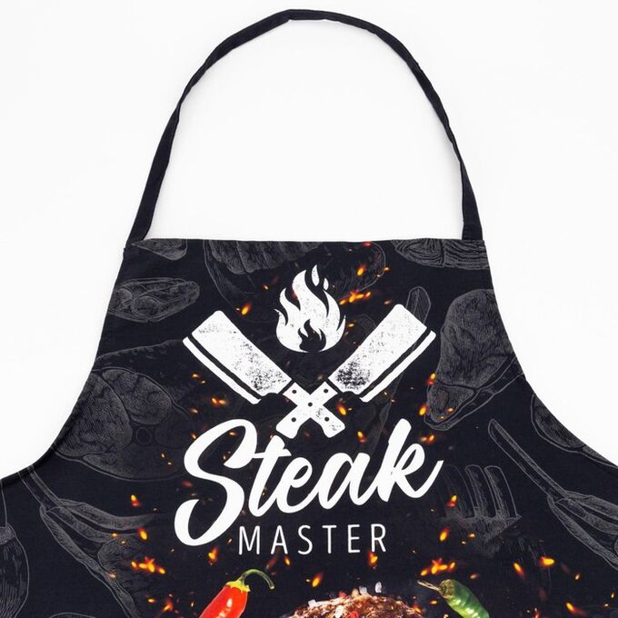 Фартук &quot;Этель&quot; Steak Master 73х71 см, 100% хл, саржа 190 гр/м2