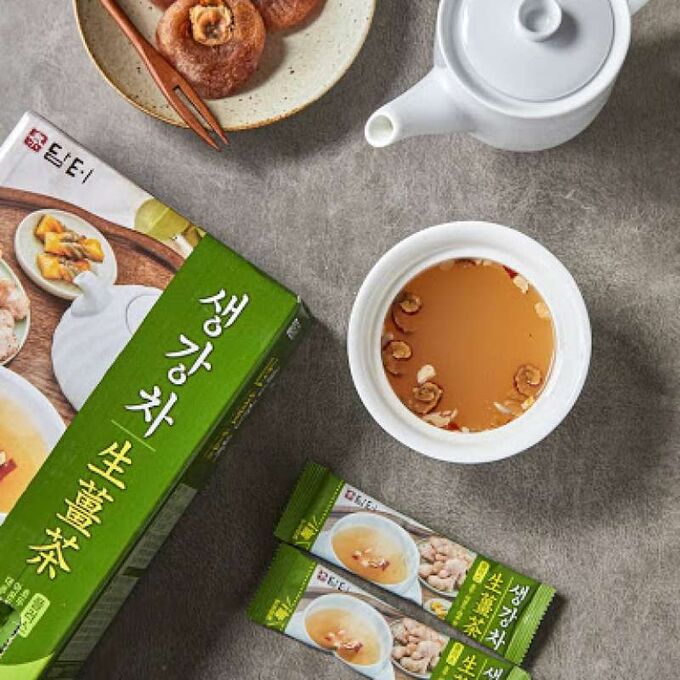Чай имбирный с орехами | Корея. Растворимый чай. Кофе. Чай