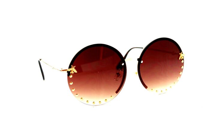 Солнцезащитные очки 2021-  9041 коричневый