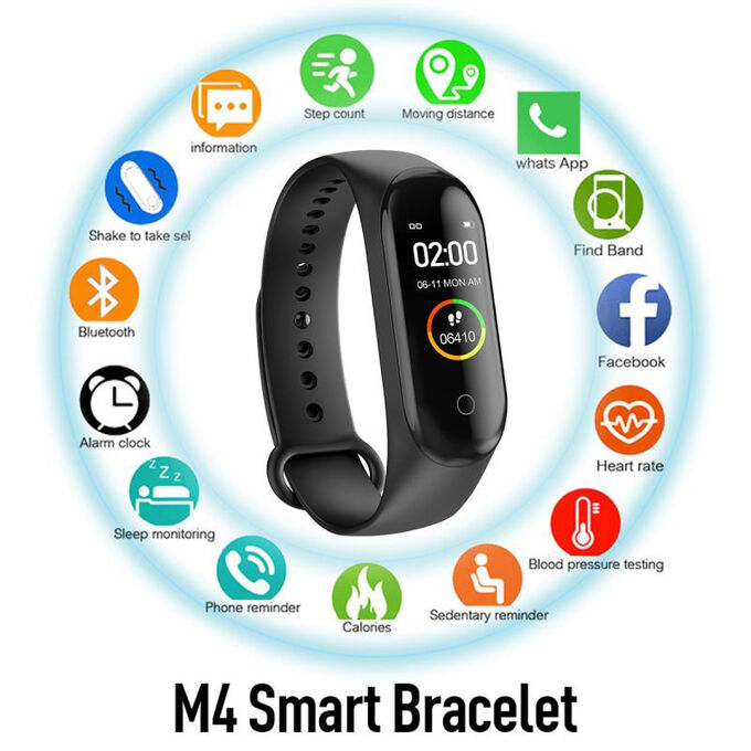 Фитнес браслетСмарт браслет M4 умный браслет Smart Band