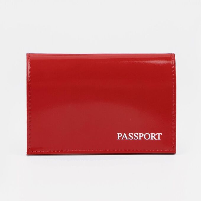 Обложка для паспорта, цвет красный 1628232