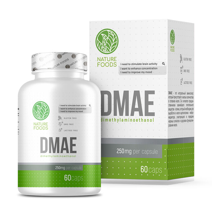 Nature Foods DMAE 250mg 60caps  Дмае