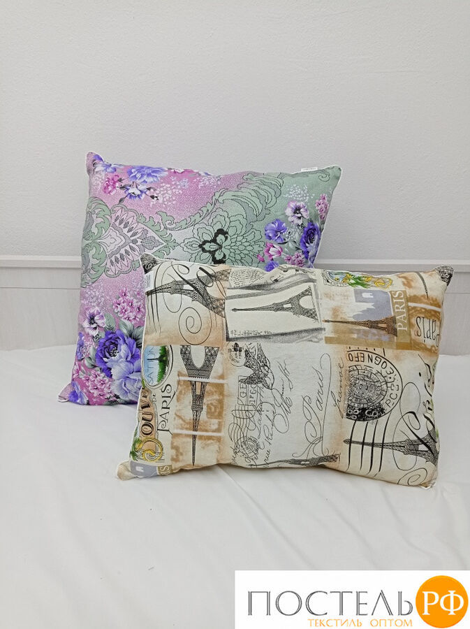 Подушка с файбертсофт "ЛЕТО" 70х70 в ассортименте | Подушки Квадратные ...