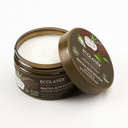 Маска д/волос Ecolatier Green Питание &amp; Восстановление Серия Organic Coconut, 250 мл
