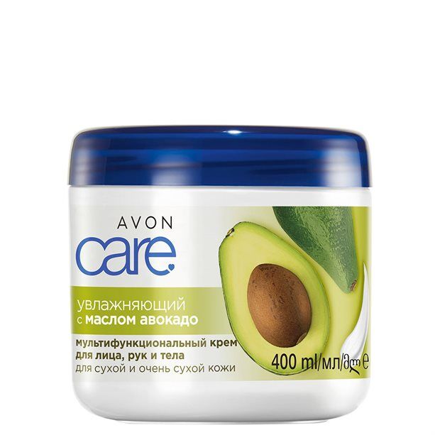 Avon Увлажняющий мультифункциональный крем для лица, рук и тела с маслом авокадо, 400 мл