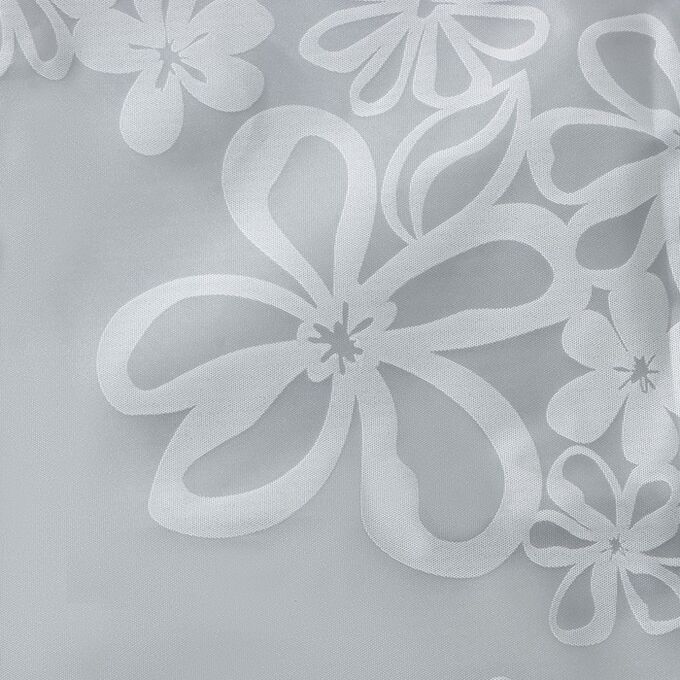 Штора для ванной комнаты Доляна «Ажур», 180х180 см, EVA, цвет белый