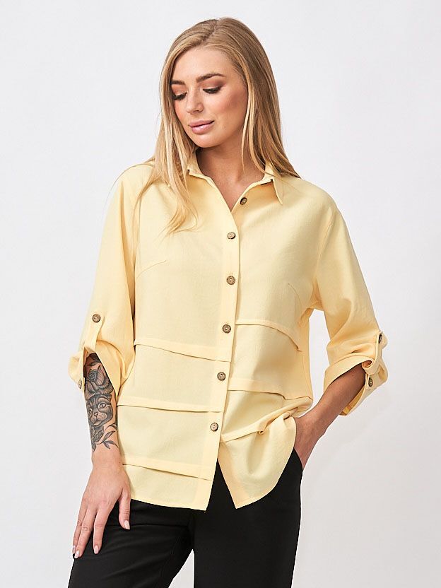 Лагуна 10-001-8 блузка &quot;Земфира&quot; желтый