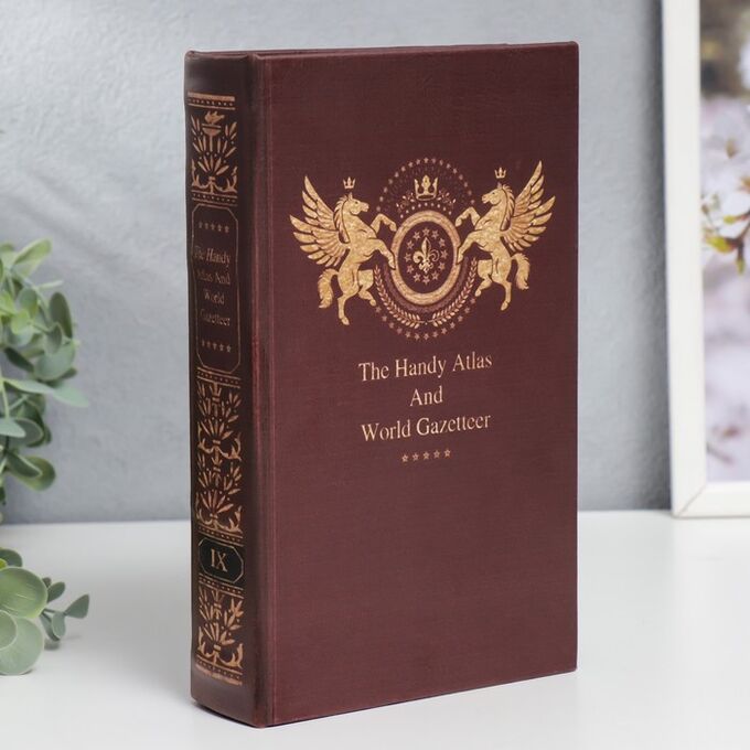 СИМА-ЛЕНД Сейф-книга дерево кожзам &quot;Атлас. Классика&quot; 21х13х5 см