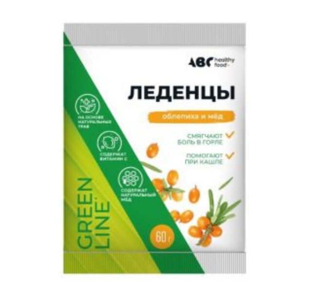 Здравсити ABC хэлси фуд карамель леденцовая вит С облепиха и мед 60г