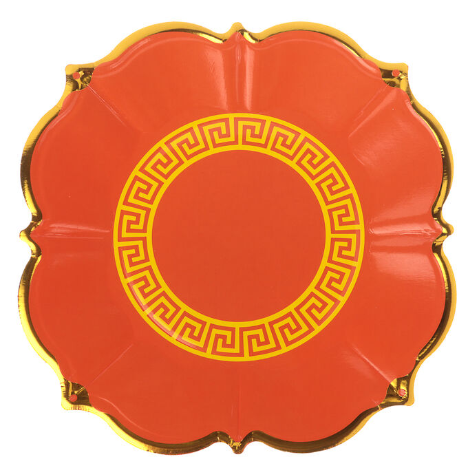 LADECOR Рыжий Набор тарелок 6 шт., 23 см, бумага, фольгирование