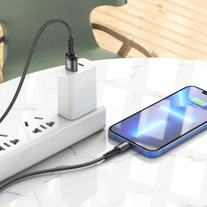 Hoco Зарядный кабель Borofone USB на Type-C Micro USB Lightning BU33 Color ring зарядка и передача данных