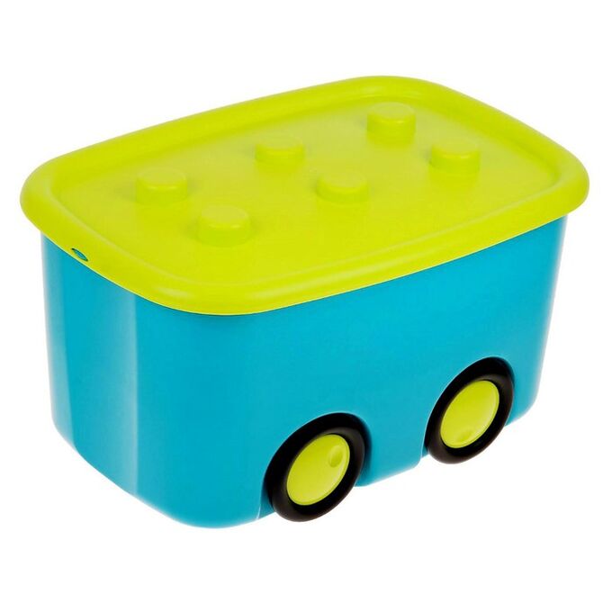 IDEA Ящик для игрушек «Моби», цвет бирюзовый, объём 44 литра