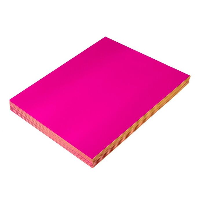 Calligrata Бумага А4, 100 листов, 80 г/м, самоклеящаяся, флуоресцентный, ярко-розовая