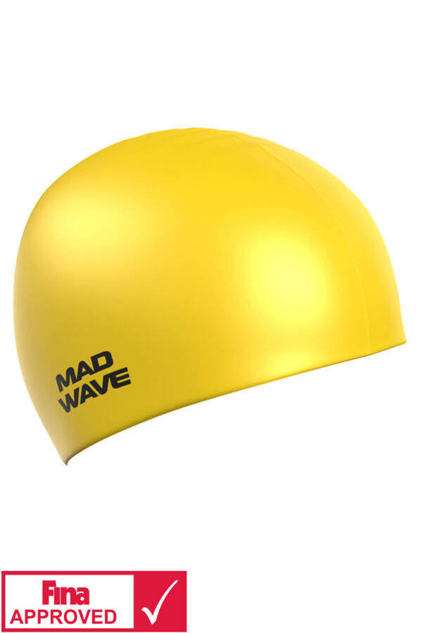 MAD WAVE Силиконовая шапочка взрослая желтый