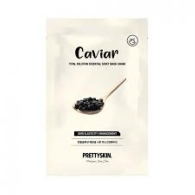 Pretty Skin PrettySkin Тканевая маска с экстрактом икры Total Solution Essential Sheet Mask Caviar, 23 гр